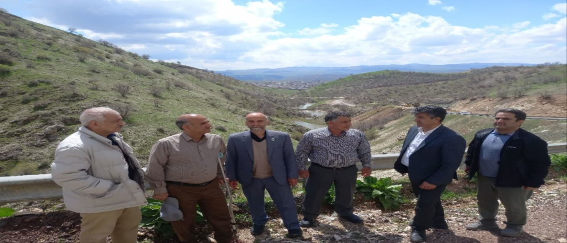 ارزیابی میدانی مسئولان کشوری از پروژه‌های آبخیزداری جوانرود