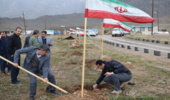 پویش بسیج کارمندی و کاشت ۲۰۰ اصله نهال در مرکز آموزش کربلا سپاه نبی اکرم (ص)