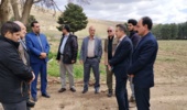 بازدید مدیرکل، معاونت فنی و رئیس اداره جنگل‌کاری و جنگلداری اداره کل منابع طبیعی وآبخیزداری استان کرمانشاه از نهالستان بدره ای و نظارت بر خروج نهال