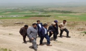 بازدید فرماندار  از پروژه جنگلکاری اقتصادی (ماده 3) محدوده روستای تازه آباد سراب و گزنهله  شهرستان سنقروکلیایی