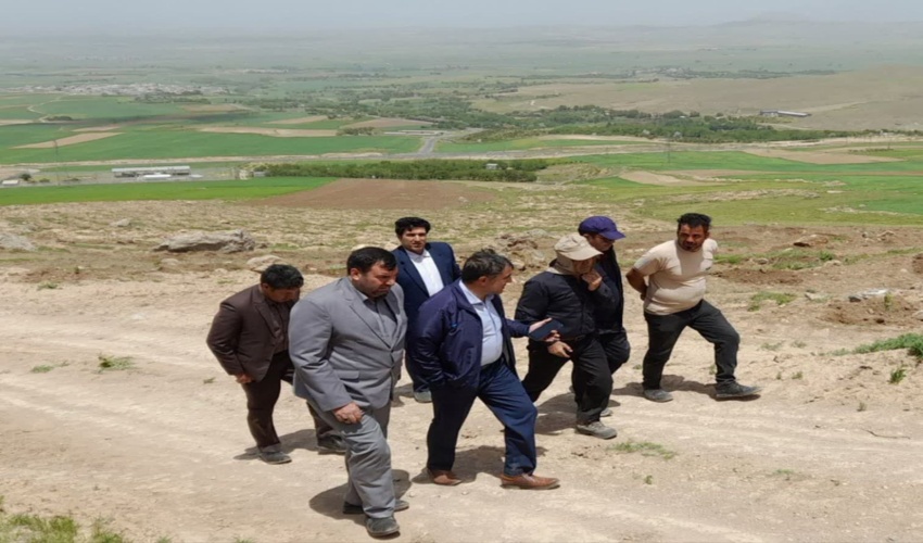 بازدید فرماندار  از پروژه جنگلکاری اقتصادی (ماده 3) محدوده روستای تازه آباد سراب و گزنهله  شهرستان سنقروکلیایی