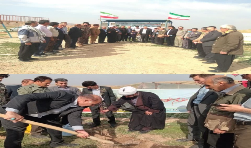 افتتاح بوستان روستایی طهماسب در شهرستان قصرشیرین