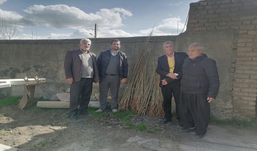 اهدای نهال به روشندل کرمانشاهی