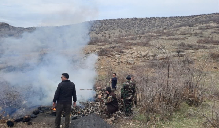 تخریب کوره های ذغال منطقه بوژان