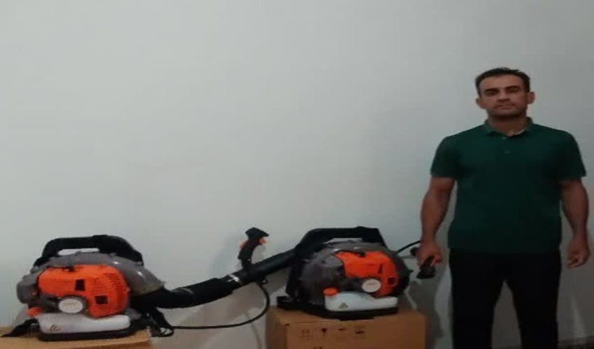 خرید دو دستگاه دمنده توسط کوهنوردان برای تاب آوری جنگل