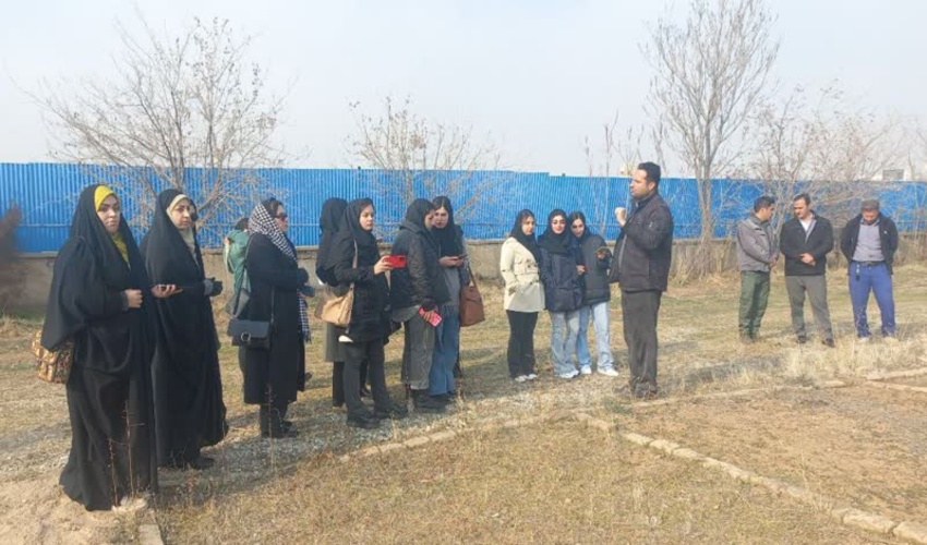 بازدید دانشجویان دانشگاه رازی از نهالستان منابع طبیعی شهرستان کرمانشاه 