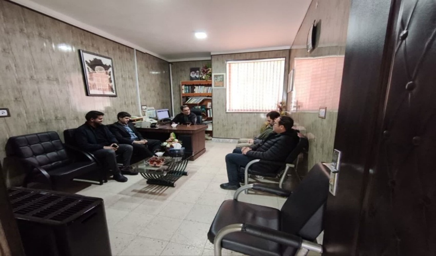 بازدید معاونت برنامه ریزی، توسعه مدیریت و منابع و ریاست حوزه مدیرکل و  اداره بازرسی و عملکرد  از اداره منابع طبیعی و آبخیزداری شهرستان سنقرکلیایی