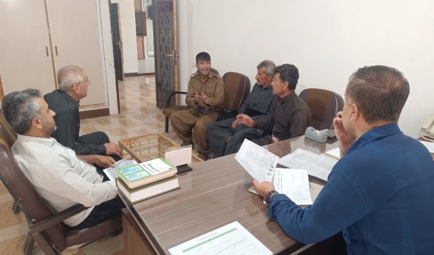رسیدگی به مشکل اختلاف مرزی ممیزی مرتع اهالی دو روستای کانی رش و کانی خنجر ازتوابع بخش خانه شور شهرستان ثلاث باباجانی